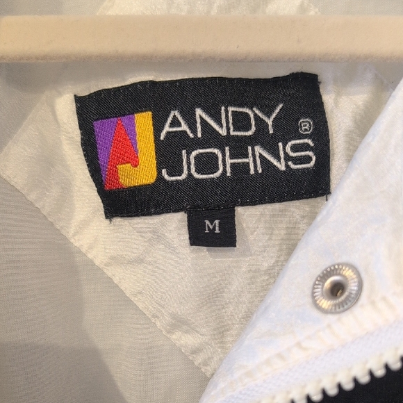 Vintage White & Black Colorblock Track Joggers - Casual Athletic Set - Picture 4 of 11